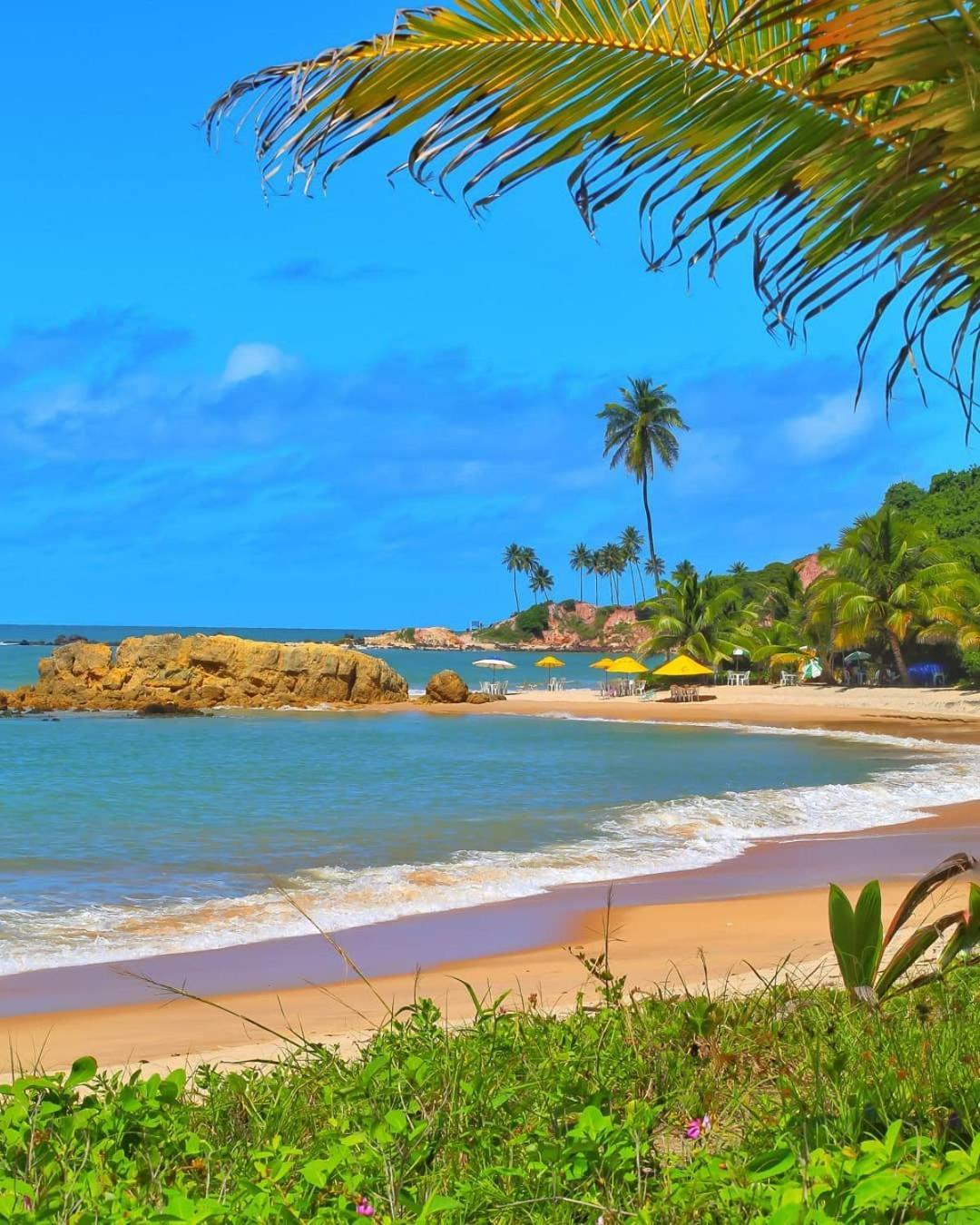 Flat Tabatinga Nord, Vista Para O Mar 康德 客房 照片